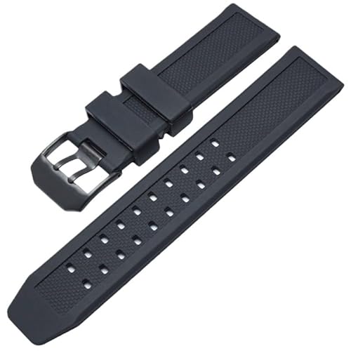 NTALJC Gummi -Uhren -Band für Luminox 7251 3050 Silikongurt schwarz Uhrband 23mm von NTALJC