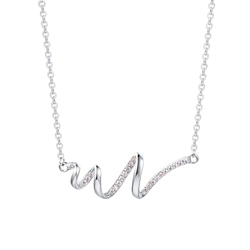 NTALJC Halshalswässer Ripple Halskette Design Schlüsselbeinkette handgefertigt von NTALJC