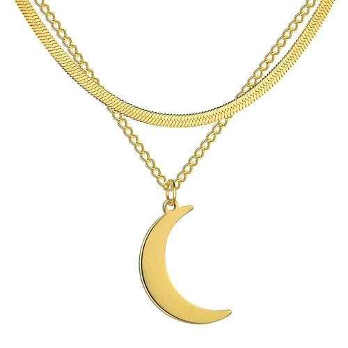 NTALJC Halskette Anhänger Kette Männer Frauen Schmuck Anhänger Halskette für Frauen Doppelschichtkette Choker NTALJC Halskette Anhänger Kette Männer Frauen Schmuck Anhänger Halskette für Frauen Doppelschichtkette Choker von NTALJC