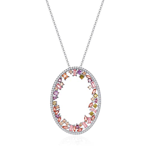 NTALJC Halskette mit Crestal Inlay Elegant Classic Halslimperament Halsklear (Farbmetall :) von NTALJC