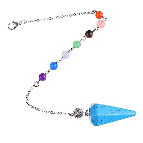 NTALJC Hexagonaler kegelanhänger Anhänger Handwerk in exquisiten Kristallkragenverlängerung von Deckenventilatoren Pendel Perlen Halskette rosa Perle von NTALJC