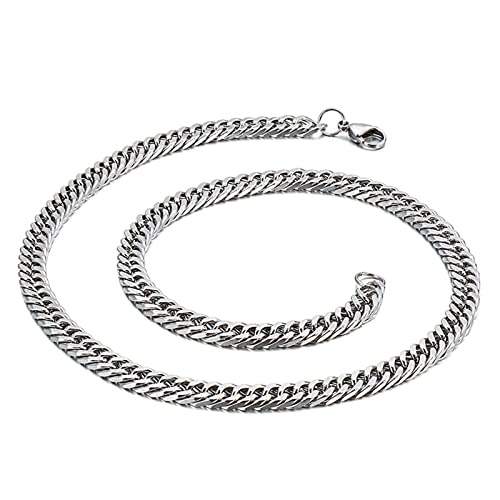 NTALJC Kette, Edelstahl Wolink 45 cm-70 cm von NTALJC