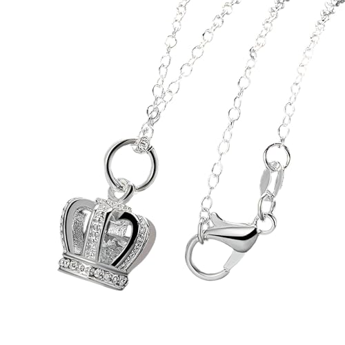 NTALJC Kronen Halskeine für Frauen exquisite königliche Halskette Tiara Halskeine für Frauen Jubiläum Valentinstag von NTALJC