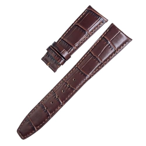 NTALJC Leder echtes Cowhide Watchband für IWC Portugieser Porotfino Family Pilots Uhren 20mm 21mm 22mm Uhrengurt Klappe Schnalle von NTALJC