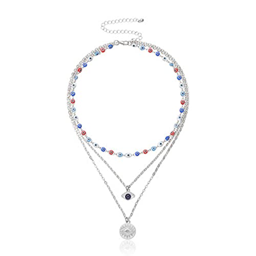 NTALJC Mode türkische böse Halsketten für Frauen böhmisch Vintage Teufel Anhänger Halsketten Halsketten Halsketten Halsketten Party Schmuck neu von NTALJC