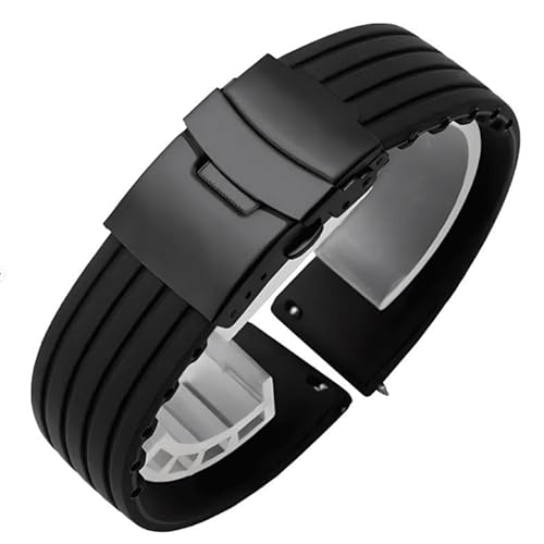 NTALJC Natural Silicon Watch -Armband für Hamilton Khaki Navy Jazzmaster Field Classic Watch Band von NTALJC