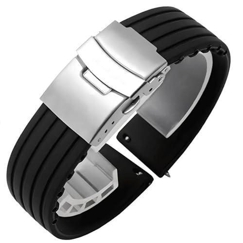 NTALJC Natural Silicon Watch -Armband für Hamilton Khaki Navy Jazzmaster Field Classic Watch Band von NTALJC