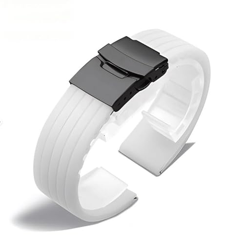 NTALJC Natural Silicon Watch -Armband für Hamilton Khaki Navy Jazzmaster Field Classic Watch Band von NTALJC