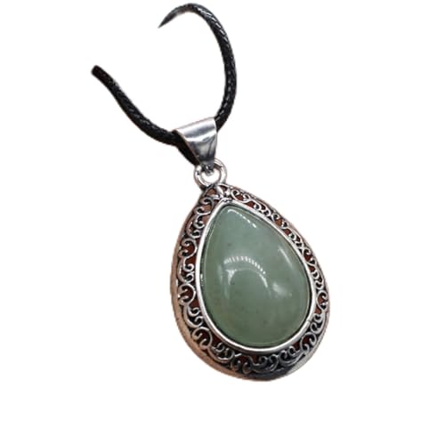 NTALJC Naturstein Halskette Wassertropfen Kristall Opal Halskette Mode Anhänger Halskette Reiki Heilung Geschenk von NTALJC