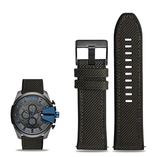 NTALJC Nylon Canvas Silicone Watch Band For Diesel DZ7395, DZ7396, DZ4500 And DZ4506 NTALJC Nylon Canvas Silicone Watch Band For Diesel DZ7395, DZ7396, DZ4500 And DZ4506 von NTALJC