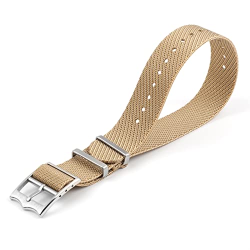 NTALJC Nylon Watchbands For Omega 007 Nylon Strap 20 22mm Nato Band (Color : Army green X red, Size : 20mm) von NTALJC