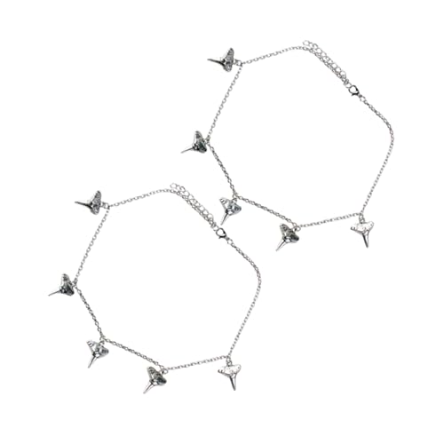 NTALJC PCs Herren Choker Shark's Zahnform Charm Hip Hop Legierung für Männer von NTALJC