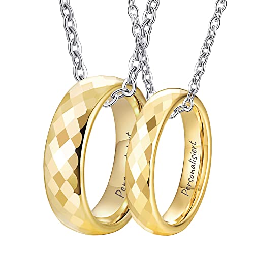 NTALJC Paar Halskette Anpassung, Versprechen Halskette Matching Eheringe Wolfram polierte Rhombus 4mm 6mmnecklace Personalisierte Valentinstag Geschenke NTALJC Paar Halskette Anpassung, Versprechen Halskette Matching Eheringe Wolfram polierte Rhombus 4mm 6mmnecklace Personalisierte Valentinstag Geschenke von NTALJC