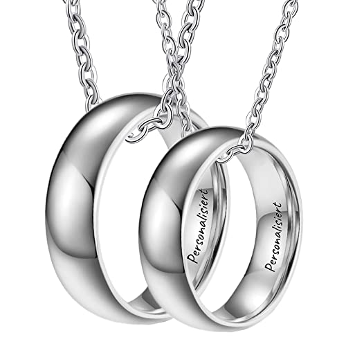 NTALJC Paare Name Halskette Personalisiert, verspricht Halskette Matching Eheringe Wolfram Einfach poliert 8 mm benutzerdefinierte Anhänger Halskette Valentines Day Geschenke NTALJC Paare Name Halskette Personalisiert, verspricht Halskette Matching Eheringe Wolfram Einfach poliert 8 mm benutzerdefinierte Anhänger Halskette Valentines Day Geschenke von NTALJC
