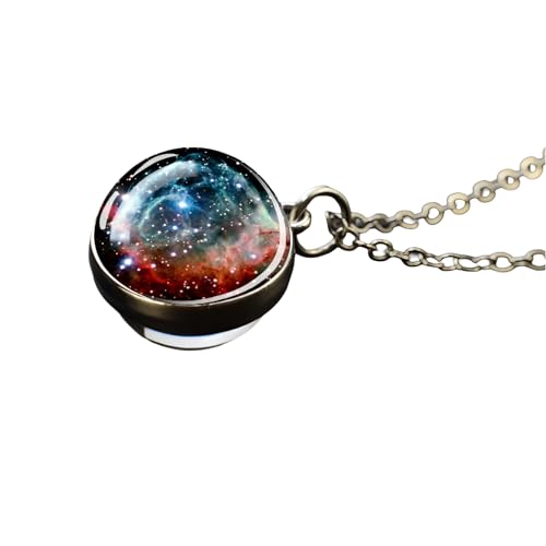 NTALJC Planet Halskette für Frauen Männer Solarsystem Halskette Universum Raum Mond Sonne Erde Halskette Planet Halsketten Zweiseitige Glasperlen Halskette Galaxie Anhänger mit Kette NTALJC Planet Halskette für Frauen Männer Solarsystem Halskette Universum Raum Mond Sonne Erde Halskette Planet Halsketten Zweiseitige Glasperlen Halskette Galaxie Anhänger mit Kette von NTALJC