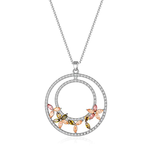 NTALJC Runde enträtselte Kristall Feine Kette Halskette Frauen Mode exquisit und elegant von NTALJC