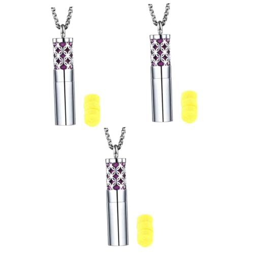 NTALJC Set von 3 Halsketten bei Frauen Pandenzen 60 cm Medaillons für Weihnachten Saint-Valentine 3-Zimmer x 3 Geburtstag von NTALJC