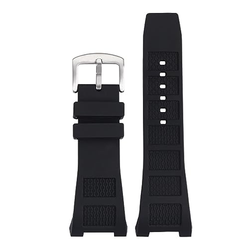 NTALJC Silikon Gummi -Uhrenband für IWC Ingenieur -Gurt für Männer 30 * 16mm IW323601 IW323608 Waterdof Watch Gurt Armbänder Stiftschnalle von NTALJC