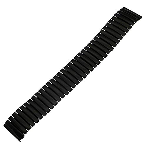 NTALJC Trägerband 12 mm 14 mm elastischer Gurtschleife Handgelenk Expansionsgürtel Armband Schwarz von NTALJC