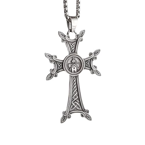 NTALJC Vintage Celtic Cross Halskette für Männer, antikes keltisches Talisman Cross - Celtic Cross Halskeine, irische Kreuz Halskeine Parteien NTALJC Vintage Celtic Cross Halskette für Männer, antikes keltisches Talisman Cross - Celtic Cross Halskeine, irische Kreuz Halskeine Parteien von NTALJC