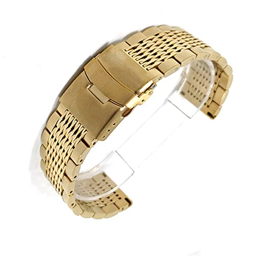 NTALJC Watch -Gurt Herren Metall Edelstahl 20 mm 22 mm 24mm Armbandzubehör von NTALJC