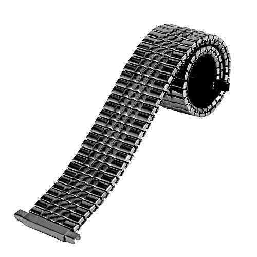 NTALJC Watch Straps Elastic Gurt 16mm Edelstahl Uhren -Uhrband ohne Schnalle Metall 20mm Armband 22 -mm -Armband von NTALJC