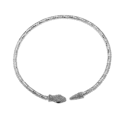 NTALJC Zodiac Charms Braut Halskette Stiftketten Halsketten für Frauen Tierschmuck Schlange Anhänger Charm gebogen von NTALJC