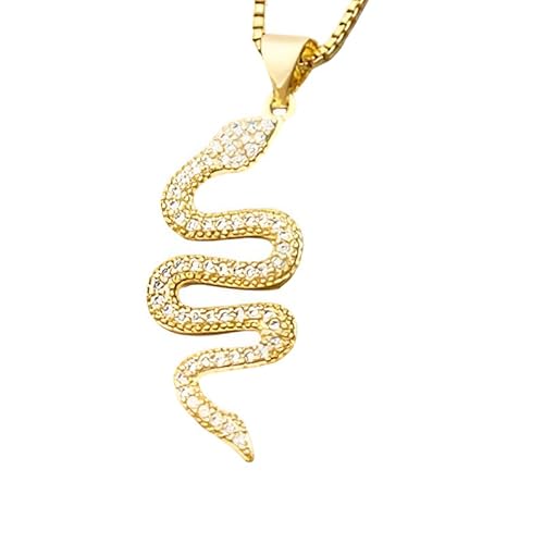S gefüllte Schlangen Halskette für Frauen und Männer, mehrfarbige Schlangenhalle Halskette Tieranhänger exquisites Kristall, Schlangen Halskette Minimalist - Schlangenhitz, Reputation Halskette S gefüllte Schlangen Halskette für Frauen und Männer, mehrfarbige Schlangenhalle Halskette Tieranhänger exquisites Kristall, Schlangen Halskette Minimalist - Schlangenhitz, Reputation Halskette von NTALJC