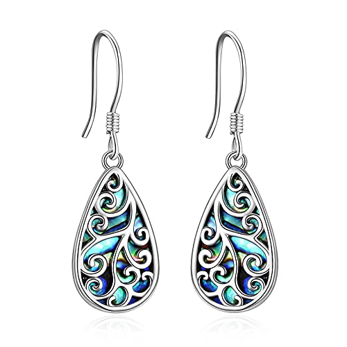 Silbere Vintage Dangle Ohrringe mit Abalone Muschel Schmuck Geburtstag Geschenke für Frauen… von NTALJC