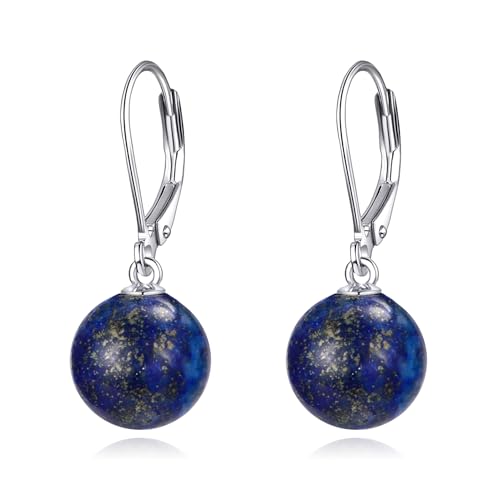 Silberperlmondstein Tiger Augen Hebel Ohrringe Dangle Trop Schmuckgeschenke für Frauen und Mädchen von NTALJC