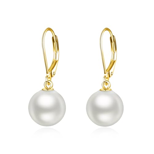 Silberperlmondstein Tiger Augen Hebel Ohrringe Dangle Trop Schmuckgeschenke für Frauen und Mädchen von NTALJC