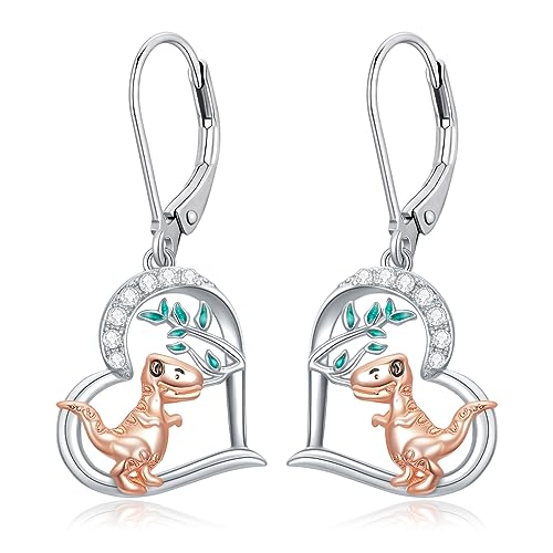 Silver Butterfly Dragonfly Bumble Bee Bat Cat Bunny Axolotl Highland Cow Frog Sloth Snake Dragon Dinosaur Dangle Dangly Drop Charm Earrings Insect Jewellery Gifts for Women von NTALJC