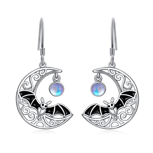 Silver Butterfly Dragonfly Bumble Bee Bat Cat Bunny Axolotl Highland Cow Frog Sloth Snake Dragon Dinosaur Dangle Dangly Drop Charm Earrings Insect Jewellery Gifts for Women von NTALJC