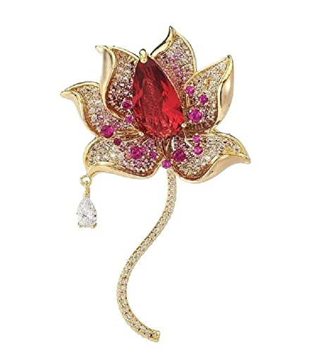 Brosche Temperament Kristall Blumen Winter Schal Pin Brosche Damenbekleidung Geschenk Schmuck Frauen, Einheitsgröße, Achat von NTIYOU