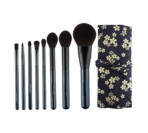 Make-up-Pinsel, 6 professionelle Make-up-Pinsel mit Taschen, Foundation, Mischung, Rouge, Concealer, Lidschatten, Pinselsets von NTIYOU