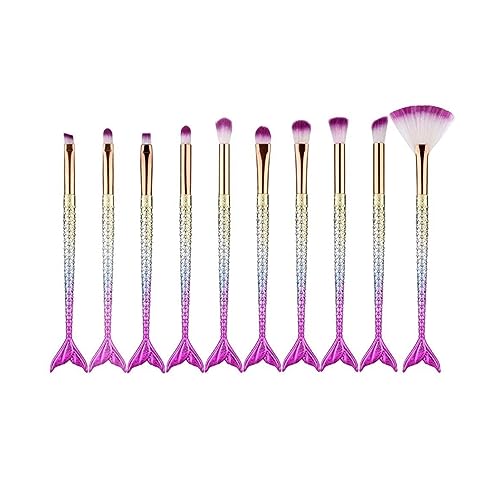 Make-up Pinsel 10 Stücke Farbverlauf Griff Make-up Pinsel Lidschatten Pinsel für Lose Puder Blush Foundation Pinsel Sets von NTIYOU