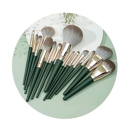Make-up Pinsel 14 Multifunktions Make-up Pinsel Eimer mit Aufbewahrungstasche für lose Puder Foundation Lidschatten Pinsel Sets von NTIYOU