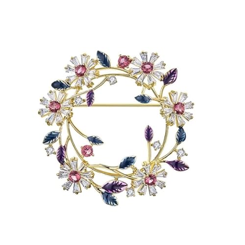 NTIYOU Brosche Brosche Weiblichkeit Dekolleté Dekoration Kostüm Pullover Blume Brosche Zubehör Damen von NTIYOU