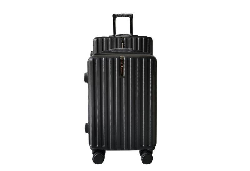 NTK-Collection Hartschalen-Trolley Hartschalenkoffer 2er-Set Leandra Schwarz, 4 Rollen von NTK-Collection