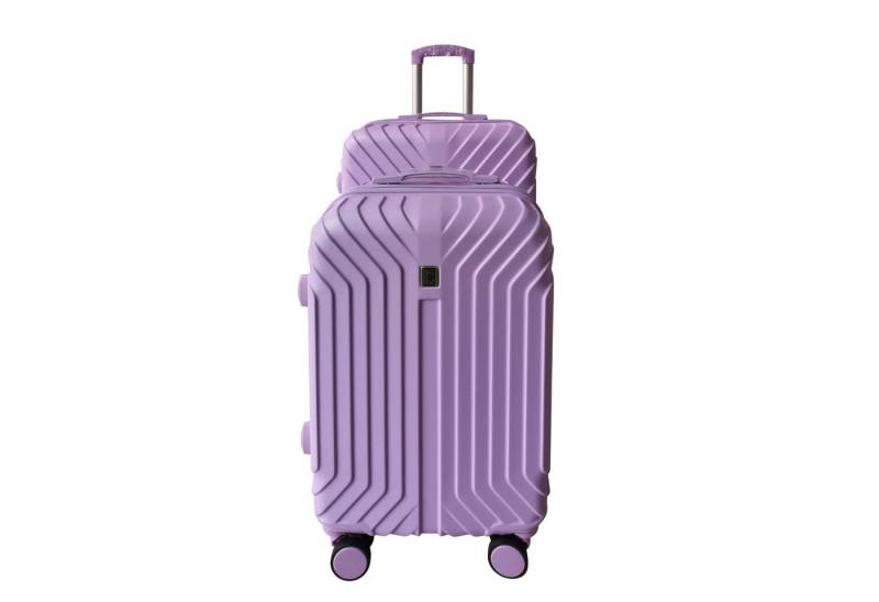 NTK-Collection Hartschalen-Trolley Hartschalenkoffer 2er-Set Mabell Lila, 4 Rollen von NTK-Collection