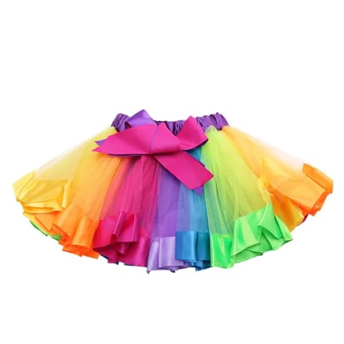 Damen Kostüm Tütü Rock Minirock Petticoat Tanzkleid Tüllrock Dehnbaren Tutu Rock Ballettrock Cosplay Minirock-Mädchen Rock mehrfarbig Damen Kostüm Tütü Rock Minirock Petticoat Tanzkleid Tüllrock von NTRUXZP