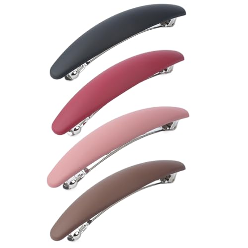 NTRUXZP 4 Stück Haarspangen Damen Dünnes Haar Mittel Haarspange Vintage Automatisch Hair Clip Set Für Frauen Mädchen Haarschmuck, hair clip von NTRUXZP