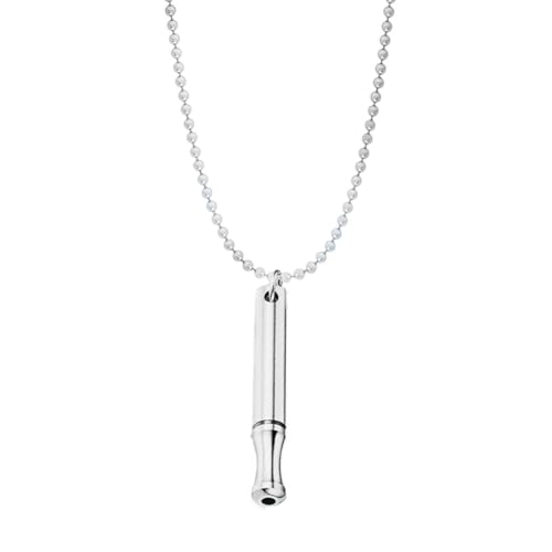 NTRUXZP Stressabbau Halskette Achtsame Atmung Halskette Edelstahl Halskette Tragbare Atemübungen Halskette für Herren Damen Geschenk Meditation Atmen Entspannung von NTRUXZP