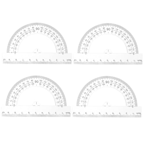 Winkelmesser, Kunststoff, in Klarsichtpackung,Winkelmesser aus Kunststoff Kunststoff Geometrie Goniometer Winkelmesser, aus Kunststoff, Goniometer 180 Grad Winkelmesser Winkelmesser Winkelmesser von NTRUXZP