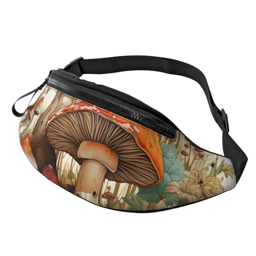Bauchtaschen für Damen, große Umhängetasche, trendige Brusttasche, einsamer Eisbär, Hüfttasche für Reisen, Riesiger Pilz, Einheitsgröße Bauchtaschen für Damen, große Umhängetasche, trendige Brusttasche, einsamer Eisbär, Hüfttasche für Reisen, Riesiger Pilz, Einheitsgröße von NTVOWPZO