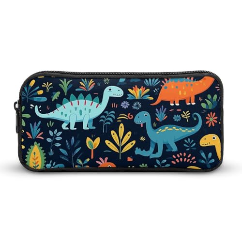 NTVOWPZO Federmäppchen, ästhetisches Stiftetui, lebendiger Dinosaurier, tragbare Stifttasche, Make-up-Tasche, Schreibtisch-Organizer für Büro, Stil, 22 x 12 x 5 cm, Federmäppchen, Stil:, 22*12*5cm, von NTVOWPZO
