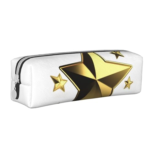 NTVOWPZO Federmäppchen, großes Federmäppchen, Pferde verliebt, Federmäppchen für Büro, kleine Reißverschlusstasche für Bleistifte, Goldener Stern, One Size, Federmäppchen NTVOWPZO Federmäppchen, großes Federmäppchen, Pferde verliebt, Federmäppchen für Büro, kleine Reißverschlusstasche für Bleistifte, Goldener Stern, One Size, Federmäppchen von NTVOWPZO