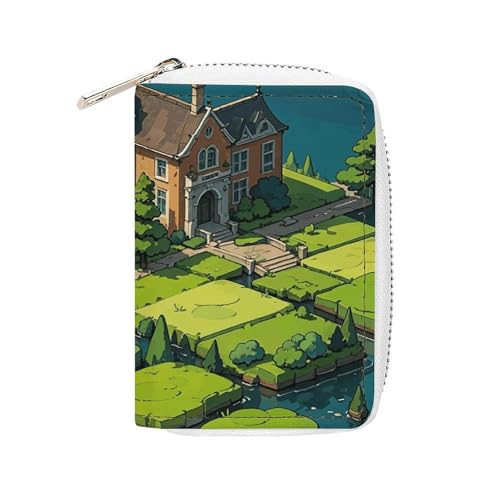 NTVOWPZO Kreditkartenetui für Herren, weiches Visitenkartenetui, Dekonstruktion, Everglades Kartenetui mit Reißverschluss, Stil, 16 x 11,5 cm, Stil, 16 x 11,5 cm, Stil:, 16x11.5cm von NTVOWPZO