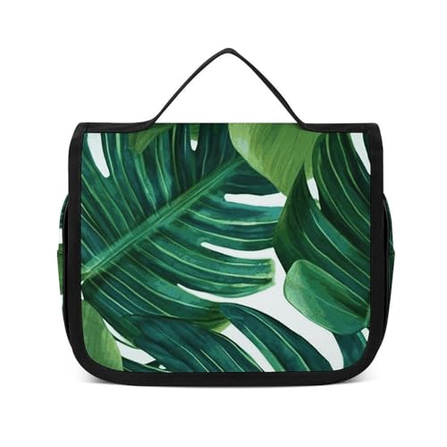 NTVOWPZO Kulturbeutel für Damen, Reise-Kulturbeutel, Bananenblätter, Kosmetik-Organizer, Make-up-Tasche, Stil, 22,5 x 18,5 cm, Stil, 22,5 x 18,5 cm, Stil:, 22.5x18.5cm von NTVOWPZO