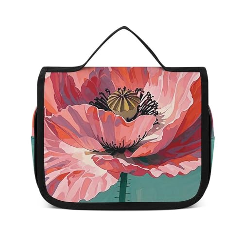 NTVOWPZO Kulturbeutel für Damen, Reise-Kulturbeutel, Blumenmuster, Kosmetik-Organizer, zum Aufhängen, Make-up-Tasche, Stil, 22,5 x 18,5 cm, Stil, 22,5 x 18,5 cm, Stil:, 22.5x18.5cm von NTVOWPZO